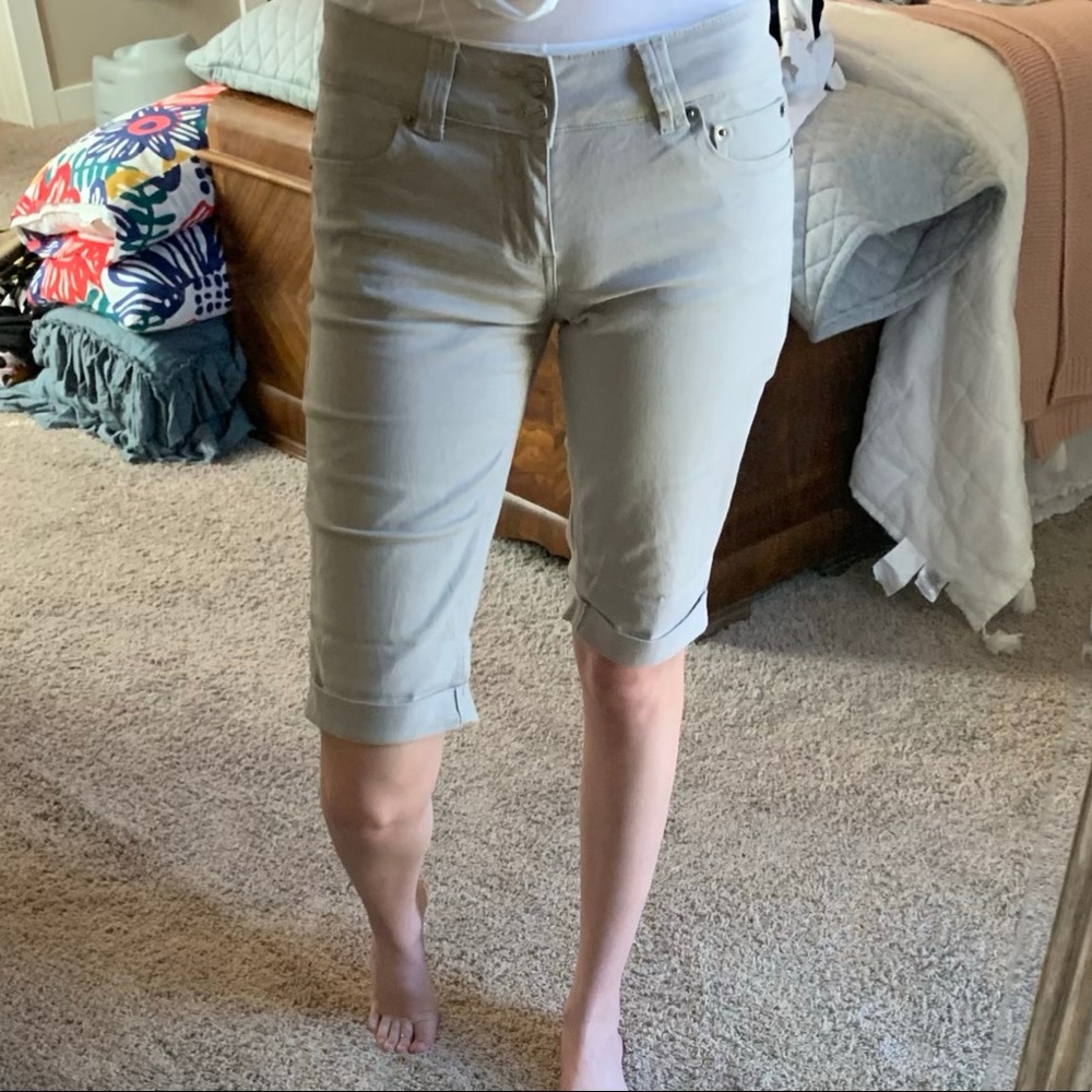 Knee length shorts